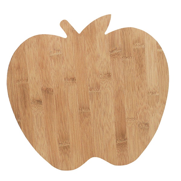 apple shaped bamboo cutting board