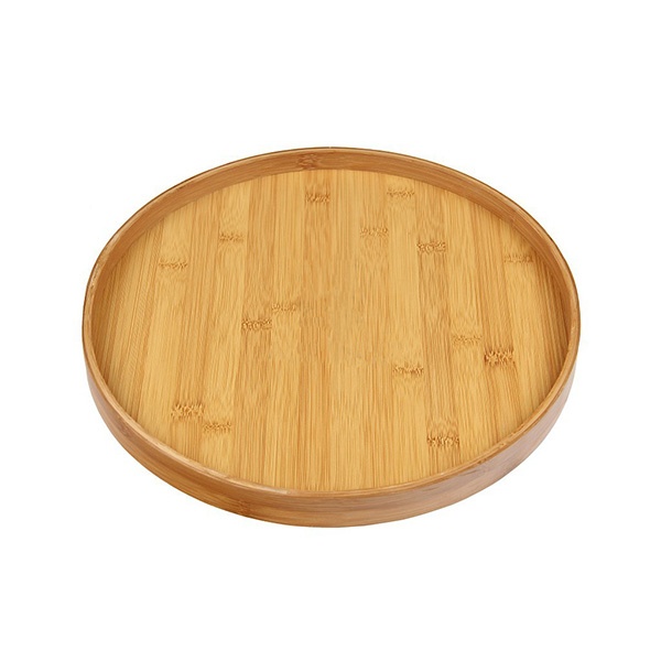 round bamboo tray