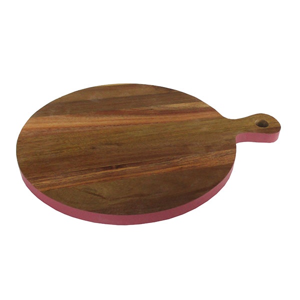 acacia wood cutting board with color edge