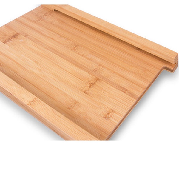 bamboo cutting board with tray