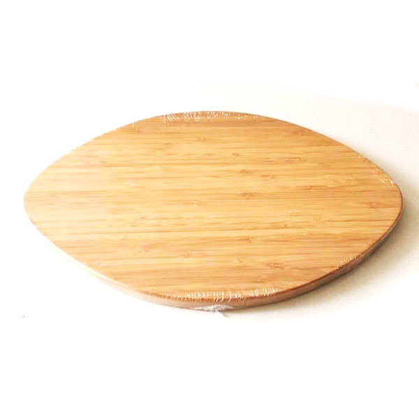 football shaped bamboo cutting board