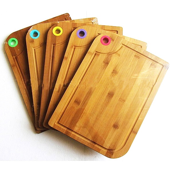 bamboo silicone cutting boards set