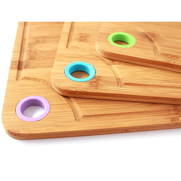 bamboo silicone cutting boards set