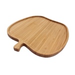 apple shaped bamboo plate