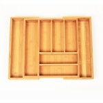 expandable bamboo cutlery tray