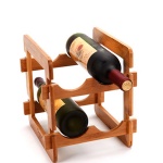 bamboo wine rack holder