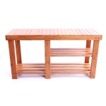bamboo shoe bench