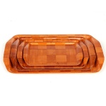 wood woven tray
